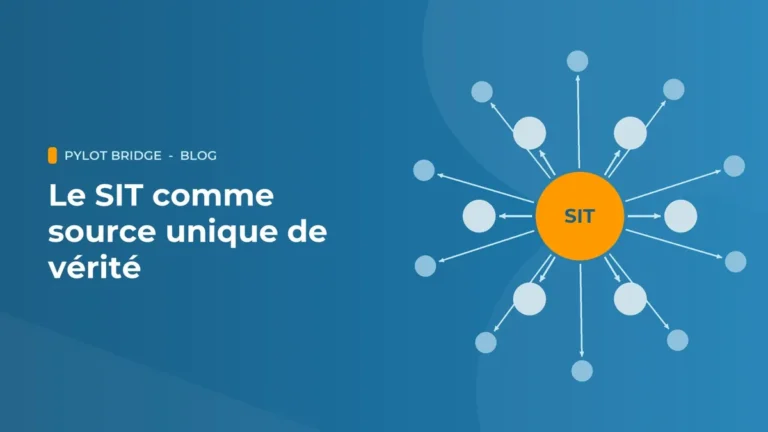 Un point central « SIT » diffusant des données vers de nombreux points : le système d’information touristique comme source unique de vérité